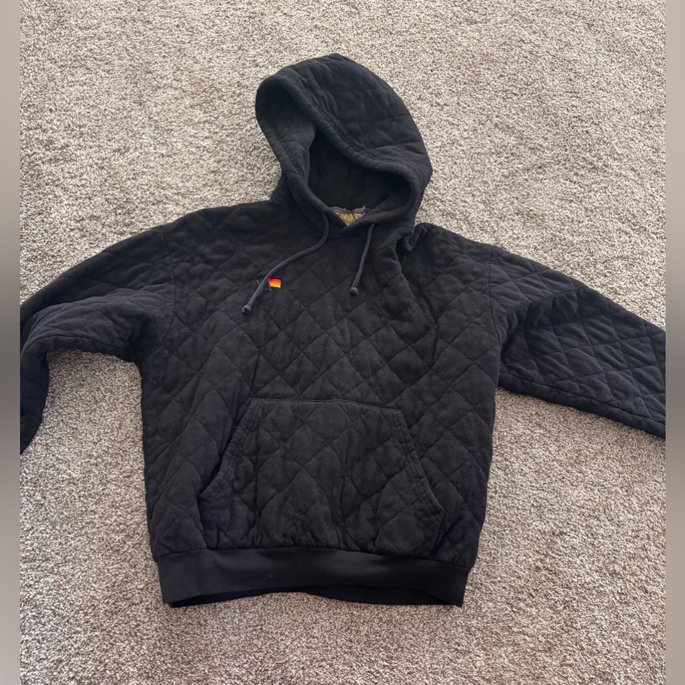 Aviator Nation quilted hoodie- small